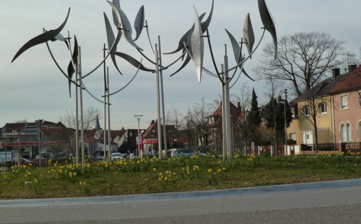 Gehweg in der Wieslocher Straße gesperrt